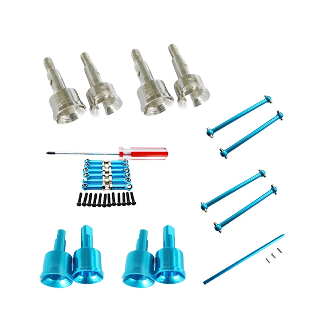 

Aluminum Alloy 1/18 Front Axle Assembly Kit 18pcs Exquisitely Crafted For Wltoys 959B 969B 979B A959 A969 A979