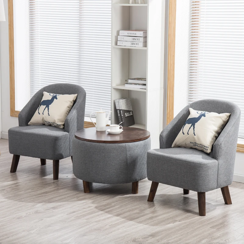 

@#Export More Than 50 Countries Fabric Surface Solid Wood Frame Armless Living Room Leisure Chair BTDC004 for Home or Office