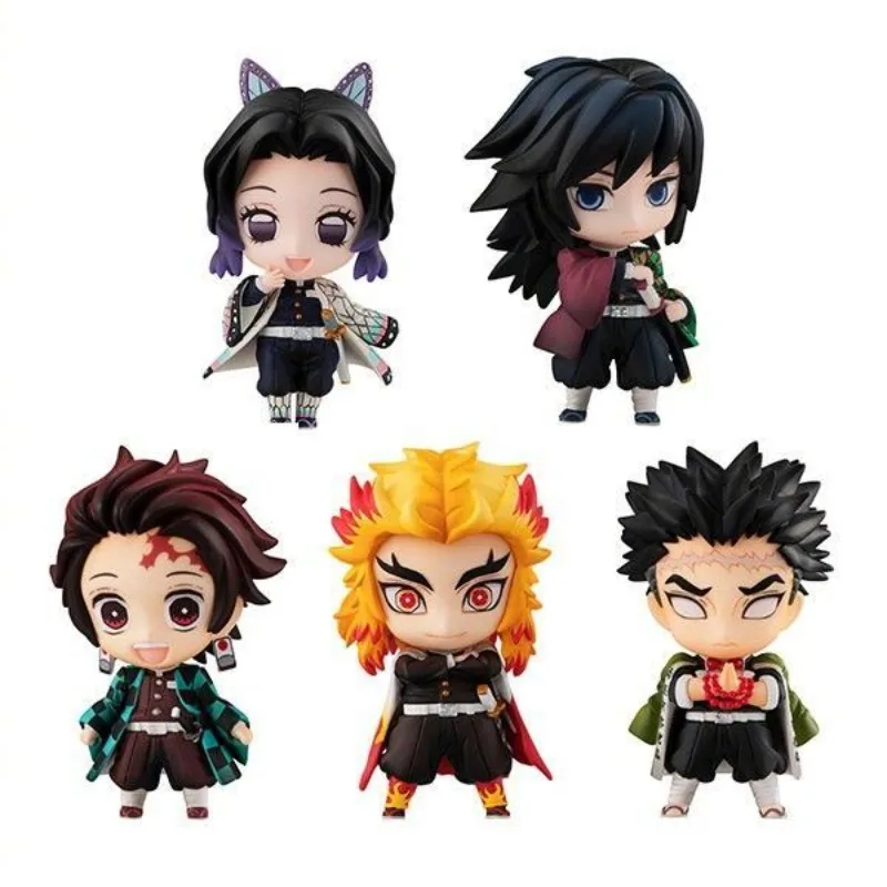 Demon Slayer Tanjiro Kamado Nezuko Animation Peripheral Cartoon Q Version Surprise Blind Box Desktop Decoration Ornament Gift