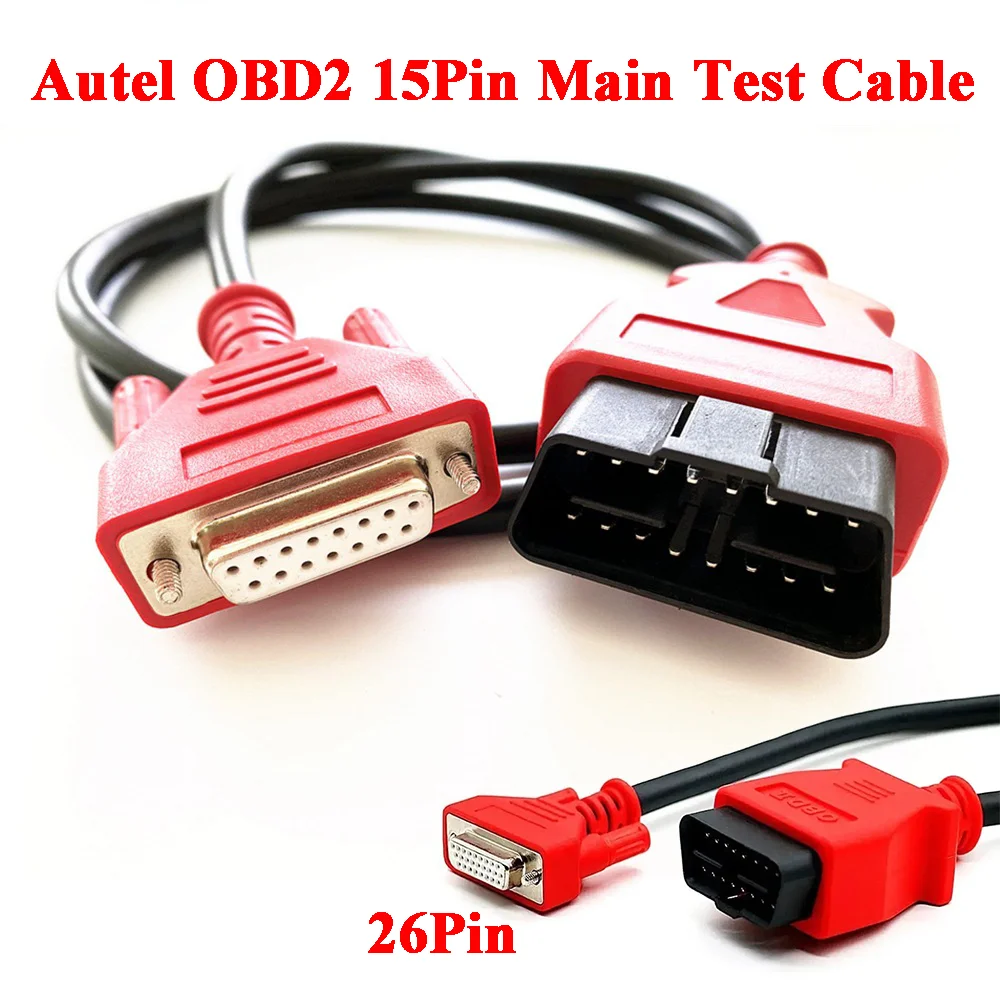 

Autel OBD2 Cable 15Pin Main Test Cable for Autel Maxisys MK808 MP808 MS906 MS908 MK908 15Pin to 26Pin Transfer Connector Cable