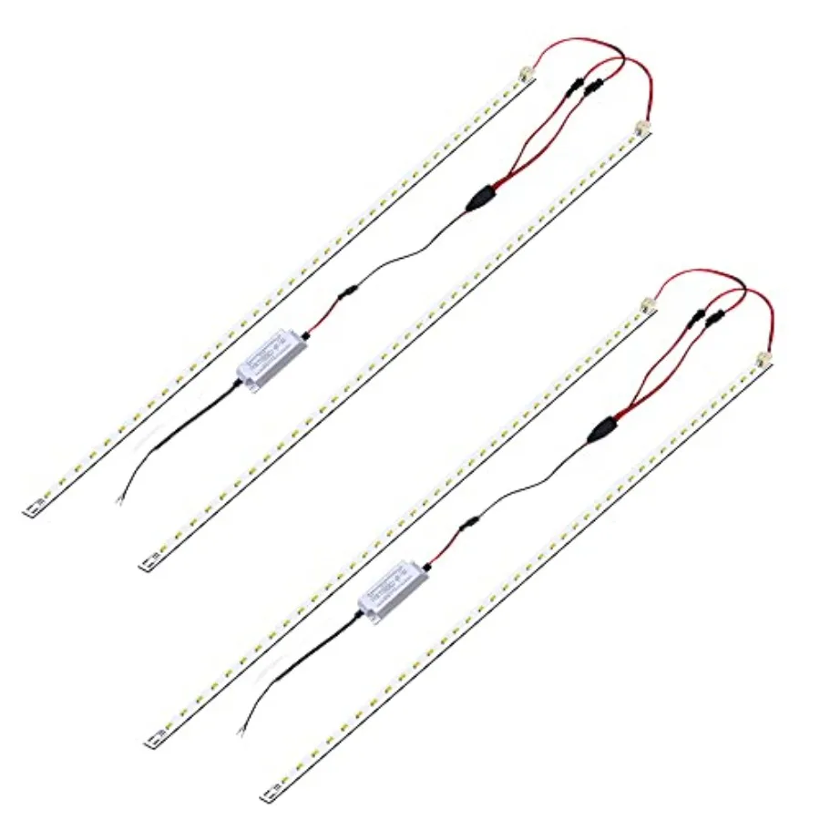 

Комплект из 2-х магнитных светодиодных светильников Troffer 4FT (2x4 фута) для модернизации, 36 Вт, 5000K, дневной белый свет, сверхъяркий, 5400 лм, с регулировкой яркости 0-10В