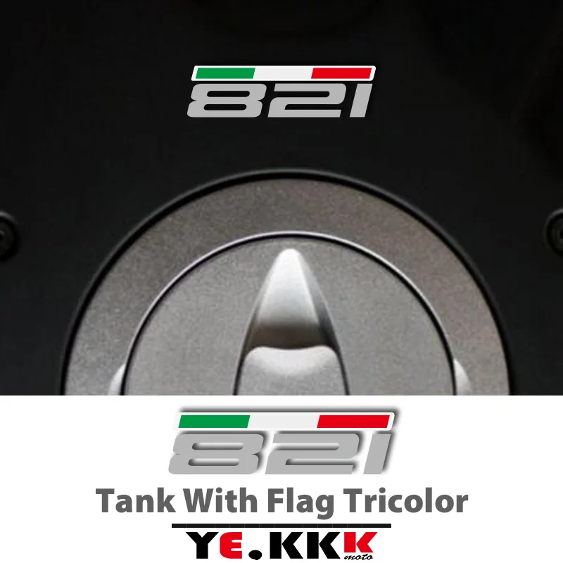 1 Sticker For DUCATI 821 SP EVO Panigale S Monster Tank Flag Tricolor Sticker Decal Customization