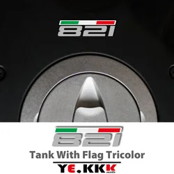 1 adesivo para ducati 821 sp evo panigale s monster tank bandeira tricolor adesivo decalque personalização