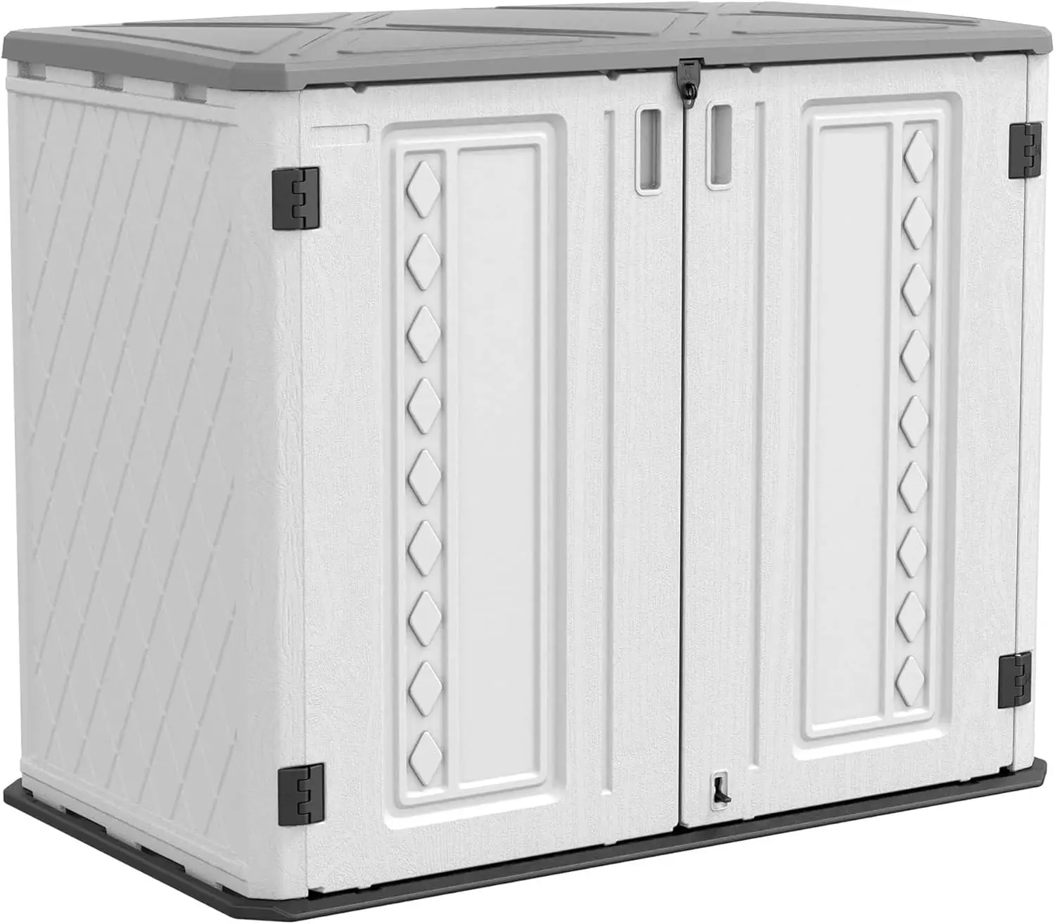 

HOMSPARK Storage Shed Weather Resistance, Multi-Purpose Outdoor Storage Cabinet Waterproof, Outdoor Storage Cabinet