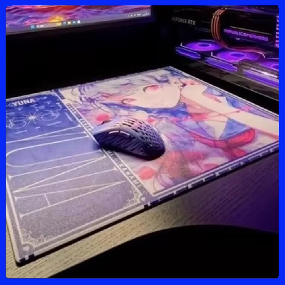 

Kanami Glass Mouse Pad Gaming FPS Tempered Glass Copy Edition Mouse Pad Smooth Professional Customized Mouse Pad Fashion