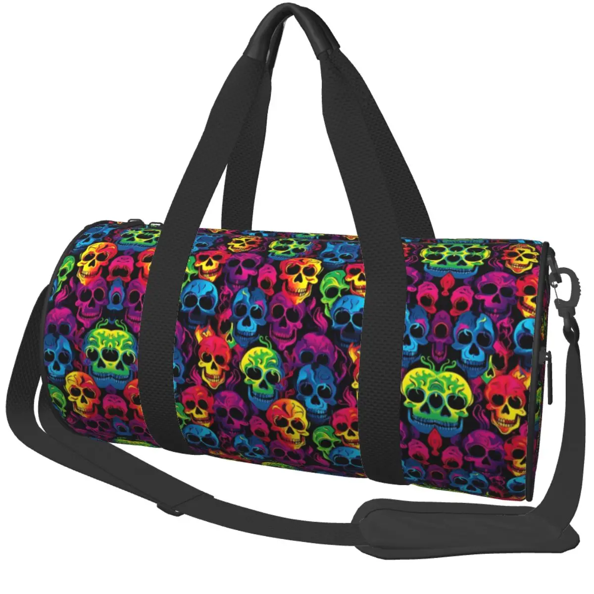 Gym Bag Skulls Sports Bag Large Bones Couple Outdoor Design Handbag Vintage Travel Training Fitness Bag