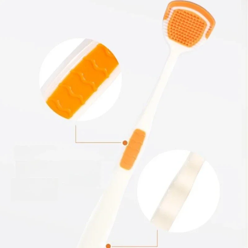 40PCS Tongue Cleaners Adult Kids Reusable Silicone Tongue Scraper Brush Washable Tongue Cleaning Tool Fresh Breath Oral Hygiene