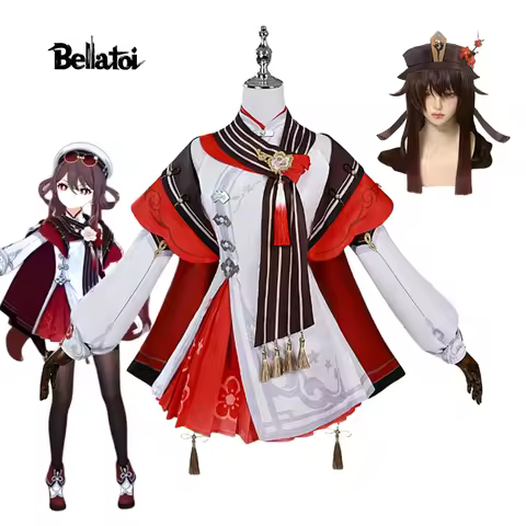 Game Genshin Impact Xiangling Hu Tao Cosplay Costume Christmas Party Sweet Dress Accessories halloween costumes for women Suits