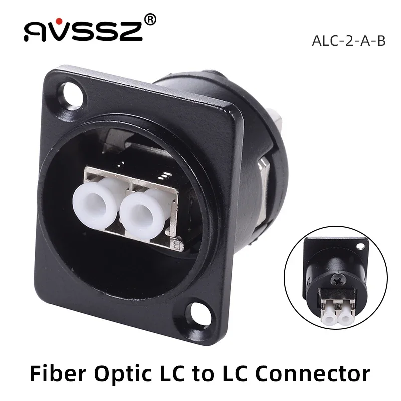 

LC to LC SC to SC Fiber Optic Cable Female Connector Solderless AVSSZ Single-mode Coupler Socket for Cabinet Installation