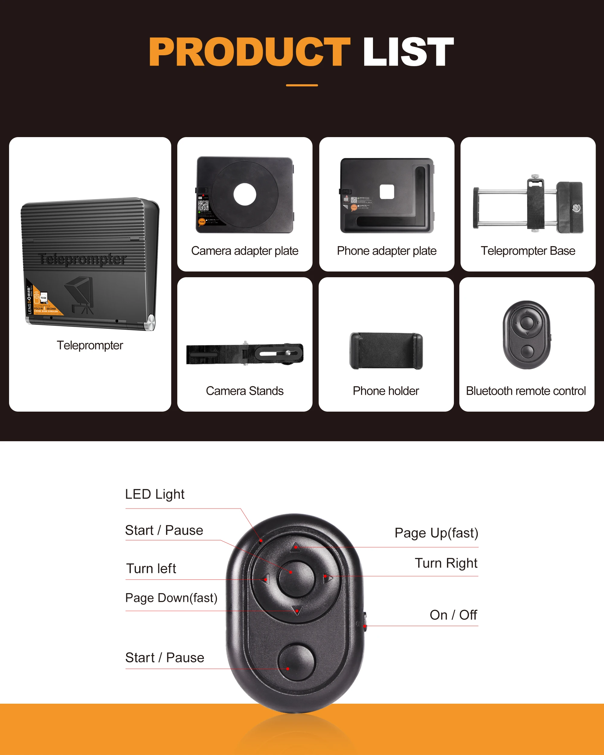 LENSGO الهاتف المحمول أضعاف المحمولة للهواتف الذكية 7.9 بوصة اللوحي باد قارئ المطالبة للهاتف DSLR كاميرا فيديو