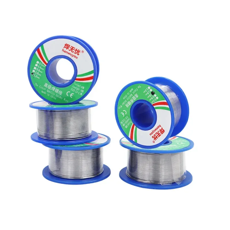 High purity 60/40 solder wire, rosin core, tin content 2-3.0%, 50g, electronic repair parts, diameter 0.6, 0.8, 1.0, 1.2 mm