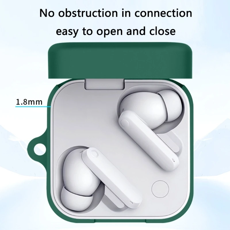 Чехол для наушников, противоударный корпус, приятный для кожи, моющийся корпус, нескользящий, безопасный от случайного падения, для ничего CMF Buds 2.