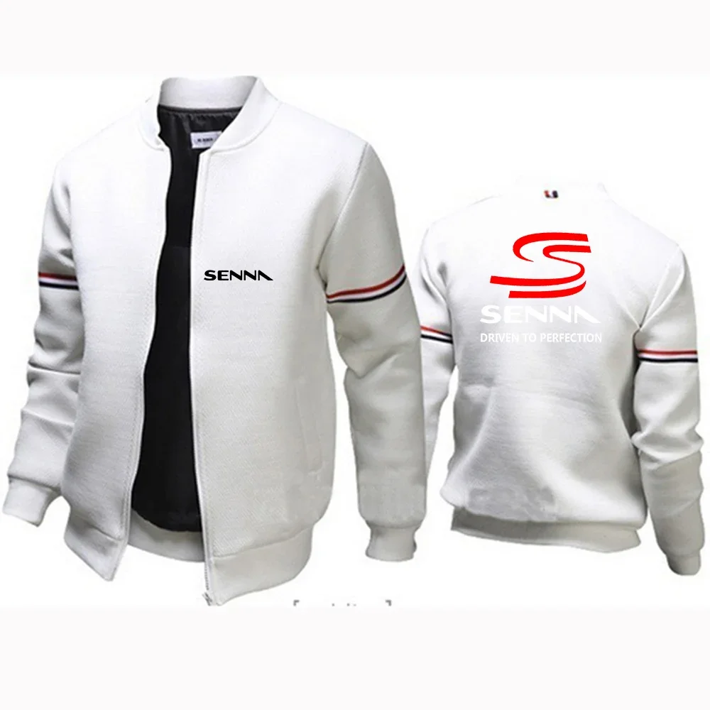 2024 neue Ayrton Senna Frühling und Herbst Kurze Männer Flug Jacke Outwear Klassische Mantel Streetwear Männlichen Komfortable Vielseitige Top