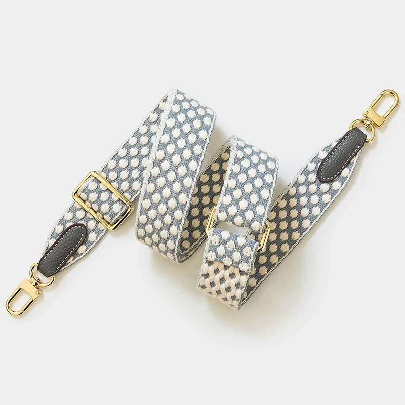 IGNICASE New Fashion Snow Dot Ribbon Bag Strap Adjustable Length Suitable for One Shoulder Oblique Span Bag Shoulder Strap