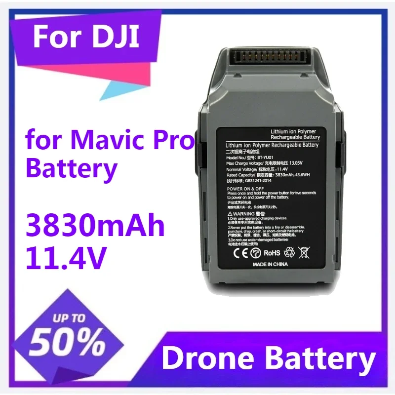 

BT-Yu01 for Mavic Pro Batterycompatible Mavic Pro Drone Battery Capacity 3830mAh 11.4V