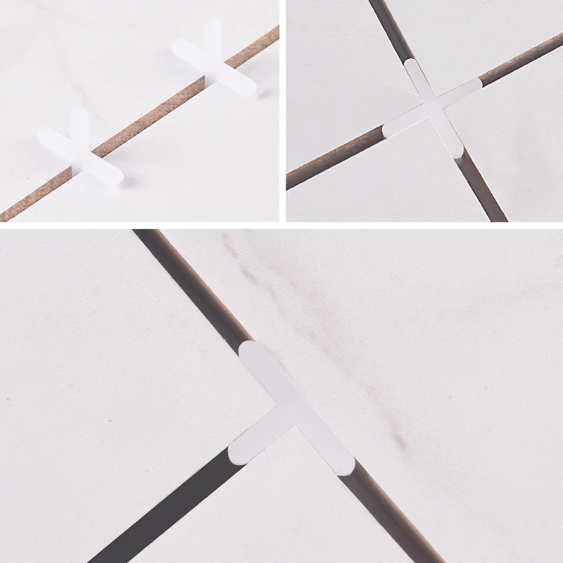 100pcs 1/1.5/2/2.5/3mm Decoration Tool Ceramic Tiler Spacer Cross Plastic Tile Plumber Leveling System Construction