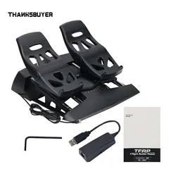 Pedali originali del timone di volo TFRP pedali del timone SIM di volo accessorio per videogiochi per Thrustmaster