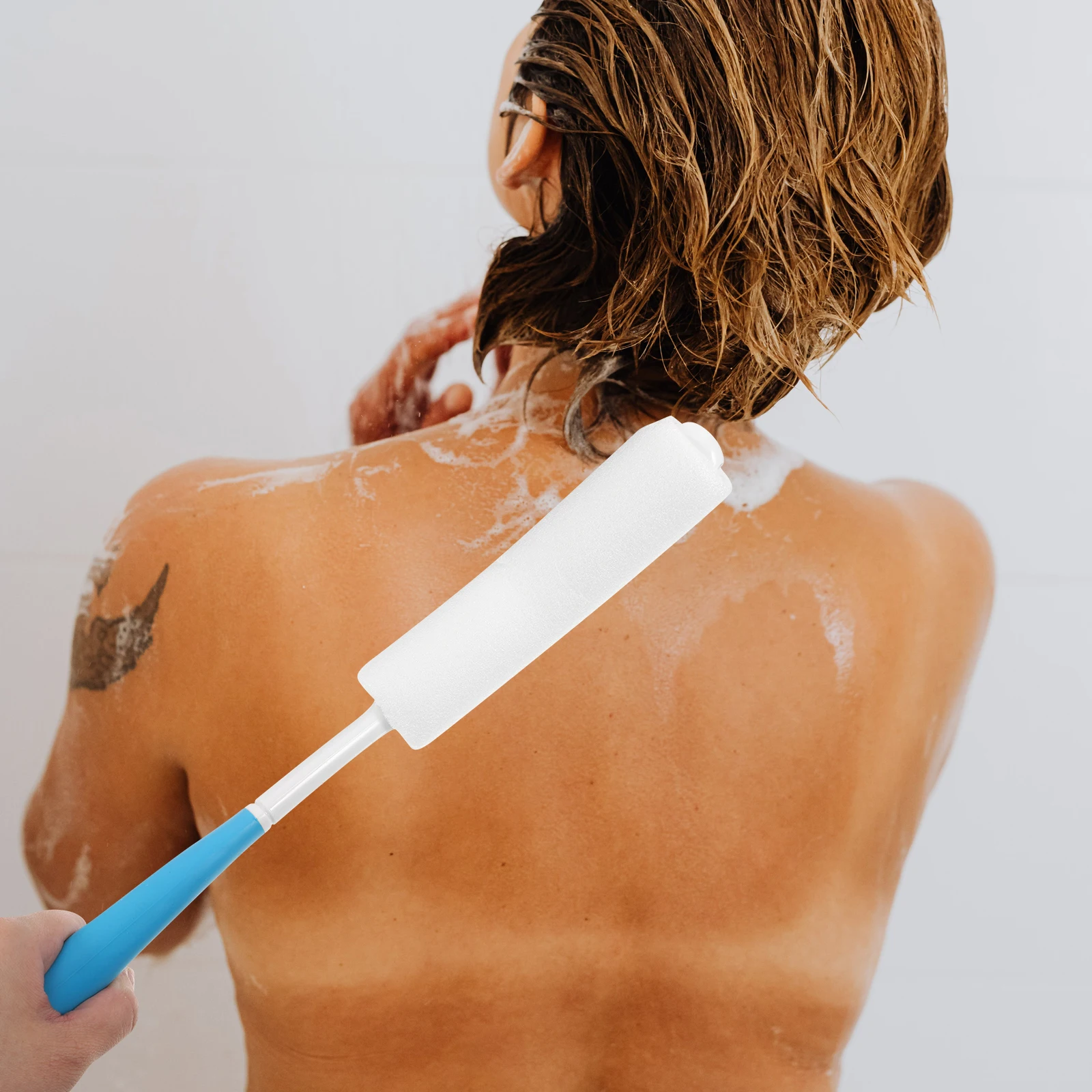 

Long Handle Brush Sponge Body Scrubber for Women Men Shower Cleaning Body Scrubbers For Use In Shower Exfoliator Non Slip