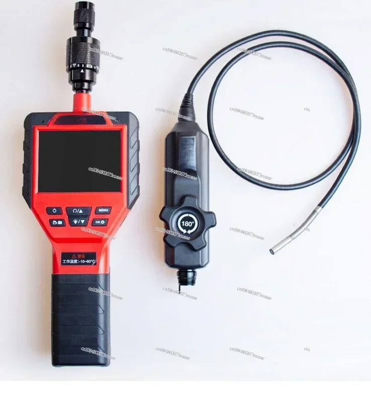 Rotating Industrial Endoscope, Automobile Maintenance, Pipeline Inspection, Waterproof with Light, HD Night Vision