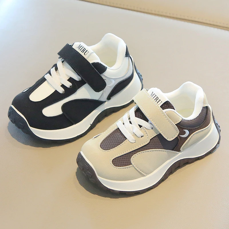 Kids Retro Sneakers New Patchwork Non-slip School Shoes for Toddlers Boys Girls Running Daily Wear Children Causal Sports Shoes