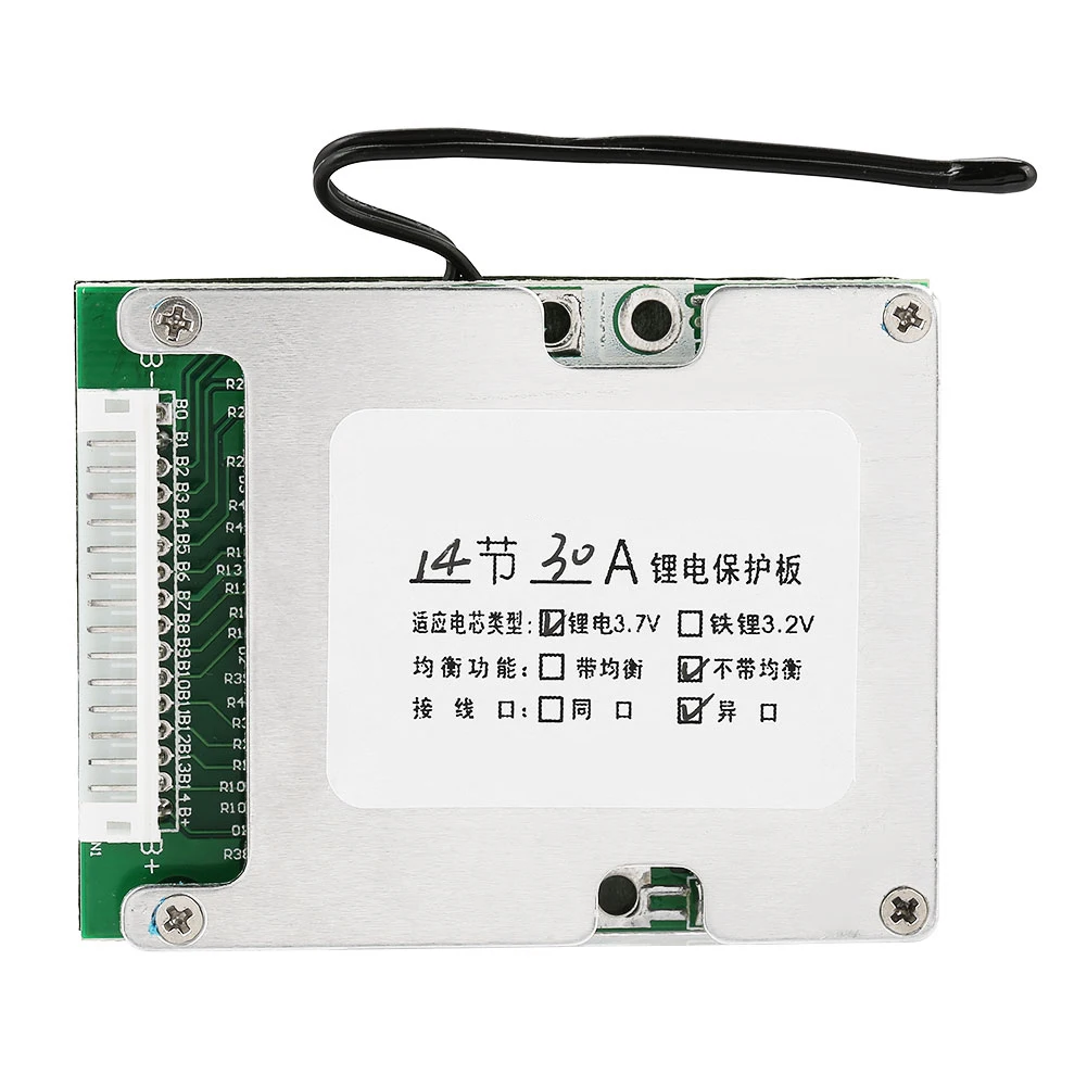

Li ion Battery Board 14S 30A Lithium Battery Board 3.7V Li ion Cell PCB Board Lithium Battery Protection PCB