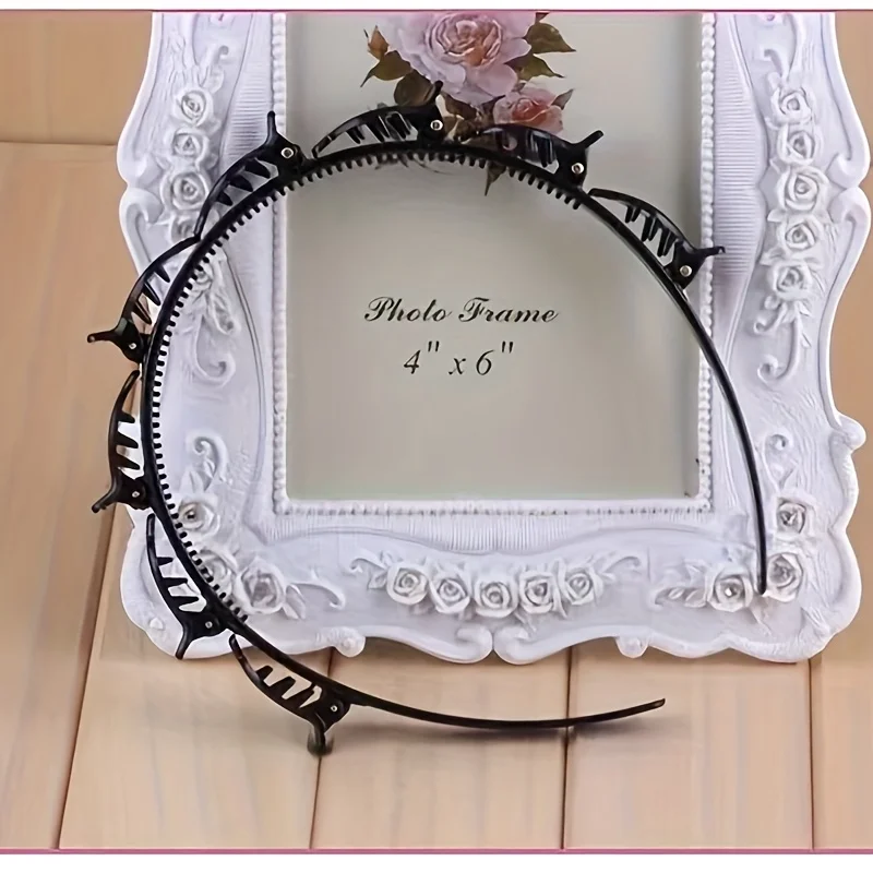 1/2 Pc. Braided Headband with Double Fringe Clips, Perfect for Securing Intricate Braided Hairstyles. image 6