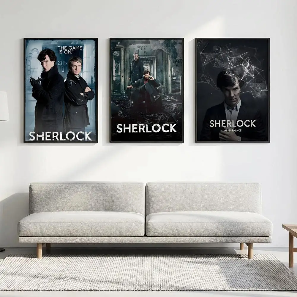 Movie S-Sherlock H-Holmes Poster HD art, waterproof, sticky wall, home decoration (living room, bedroom, bar), aesthetic