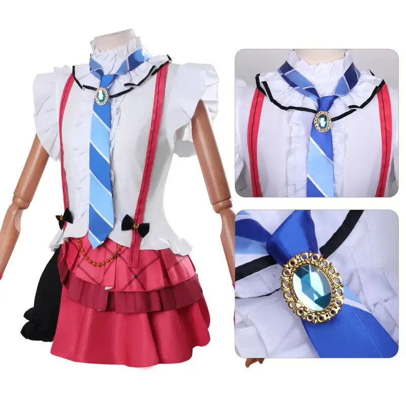 Летняя юбка Love Live School Idol Minami Kotori Sonoda Umi Hoshizora Rin, карнавальный костюм, рубашка, юбка-тортик, наряд для женщин и девочек