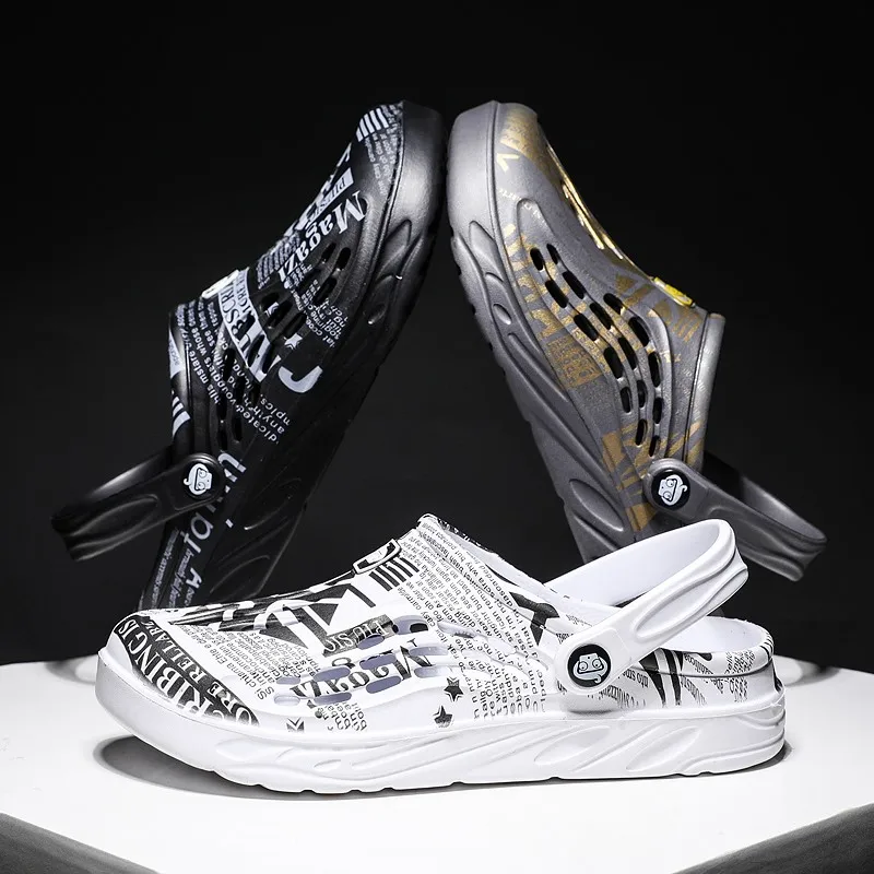 

Мужские и женские сандалии, дышащие домашние тапочки, модные повседневные кроссовки для улицы, садовые сабо, треккинговая обувь больших размеров 47, 48, 49