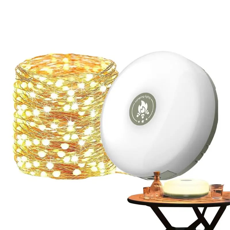 

String Lights For Camping LED Portable Waterproof Outdoor String Lights Tools & Home Improvement For Homes Gardens RVs Christmas