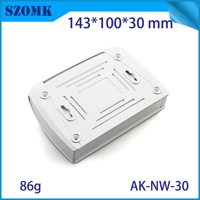 1ABS Plastic junction box network plastic casing for electronics wifi router net working enclosures 140*100*30 mm szomk diy box