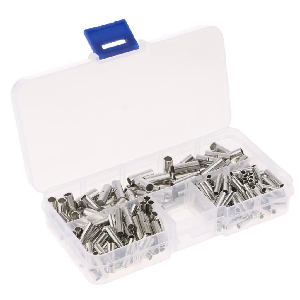 200 Pieces Non-Insulated Butt Connectors 22-18AWG 16-14AWG 1AWG Wire