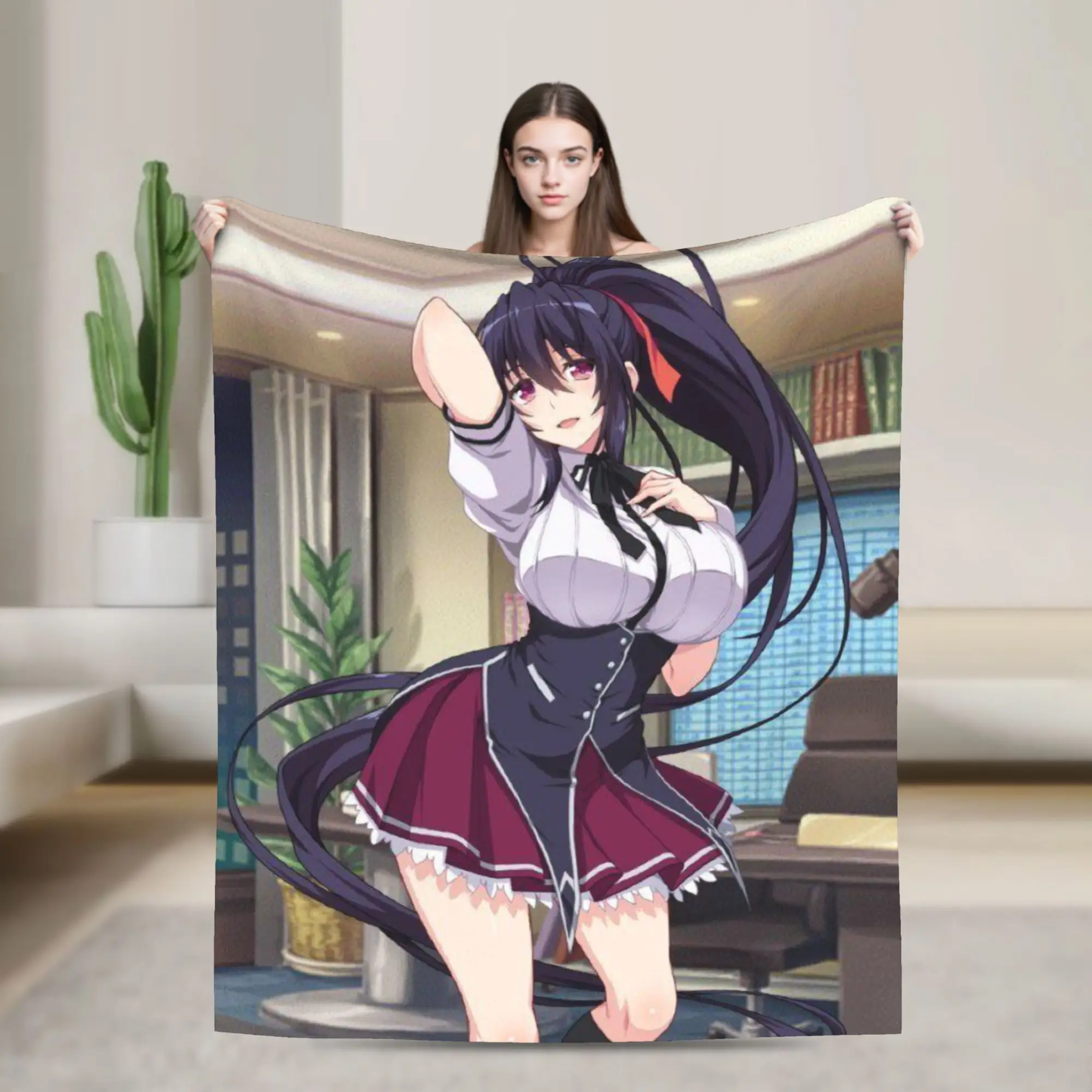 High School DxD Rias Gremory Accessories Blanket Super Soft Warm  Throw Blankets for Couch 50x60 Inches Multi-size Bedspread