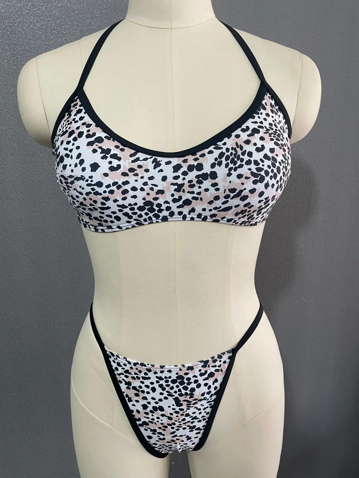 여성용 섹시한 목욕 세트, 브라질 비키니 수영복, 비치웨어 수영복, 스포티드 수영 의상, 수영 세트, 2025