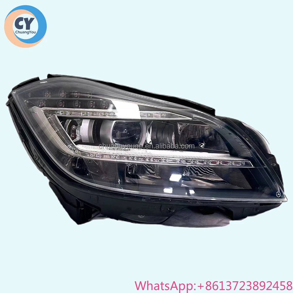 

For Mercedes-benz CLS AMG C218 LED Headlight Lens 2012-2017 Original Headlamp CLS 63 250 300 350 400 500 550 218 Geometric Light