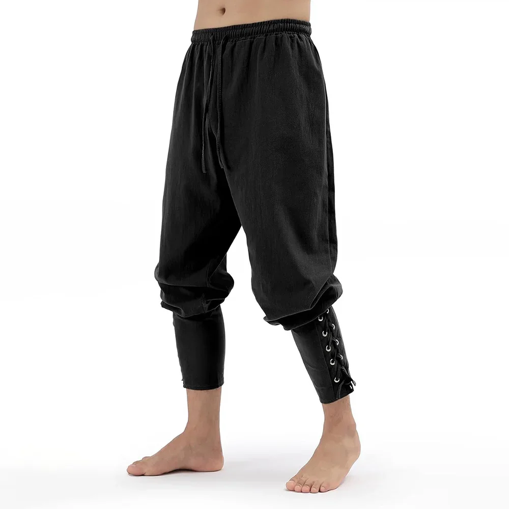 Spring Summer Medieval Viking Cotton Linen