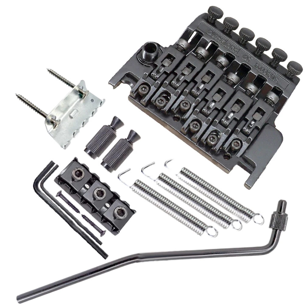 1 Set Tremolo Floyd Rose Style Bridge sistema di doppia chiusura per chitarre elettriche 91.2x70mm accessori per chitarra nero/argento/oro