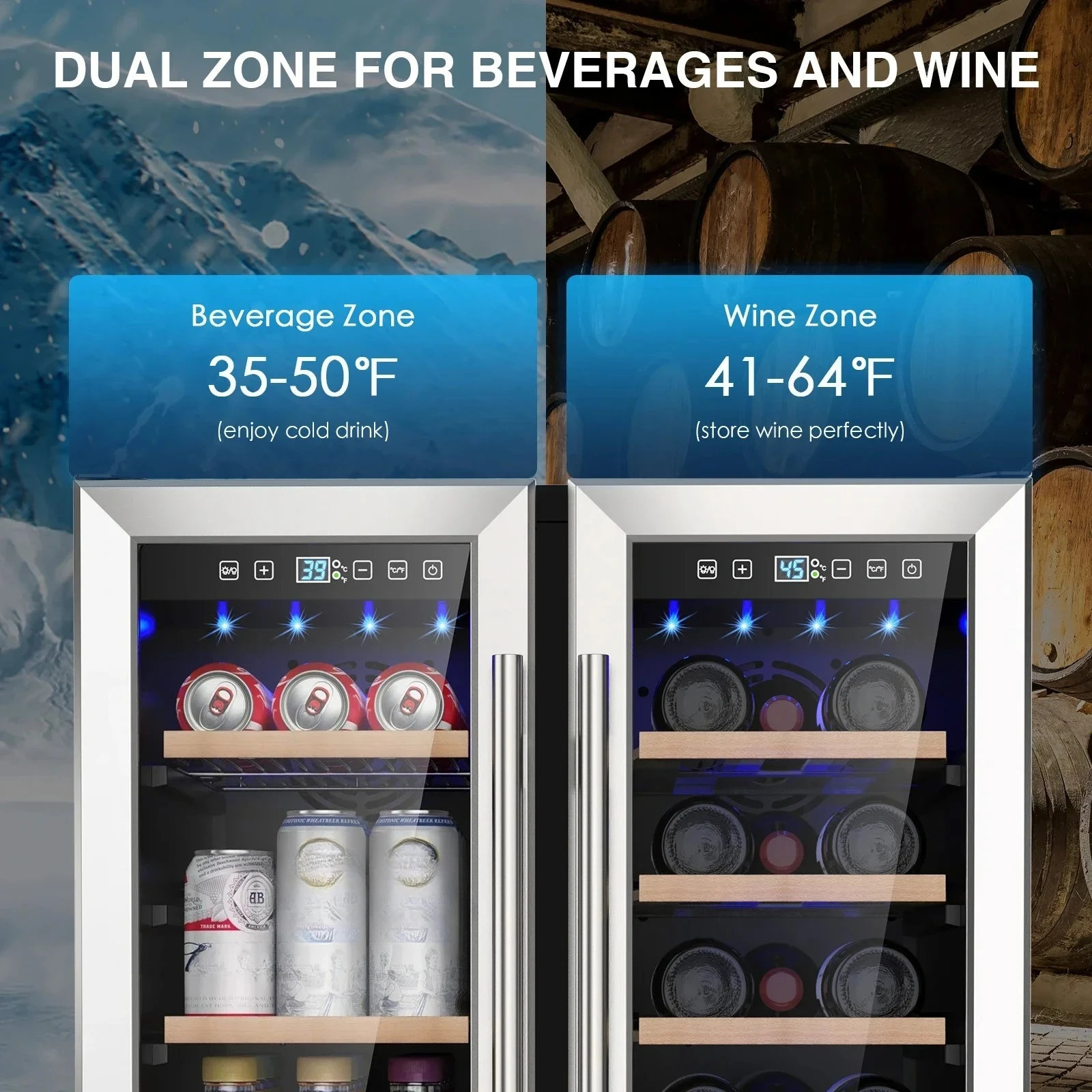 Wein- und Getränkekühlschrank, – Wine And Beer Undercounter Fridge Bewertung und Preis