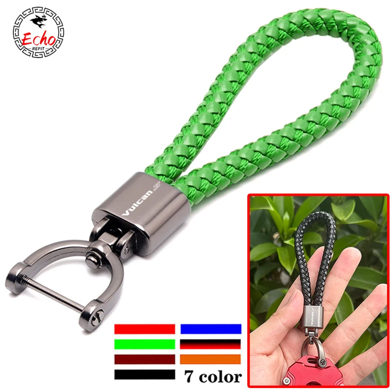 Liga de zinco Keychain com logotipo e chaveiro, acessórios da motocicleta, apto para Kawasaki VULCANS 650, VN650, VULCANS650, Novo