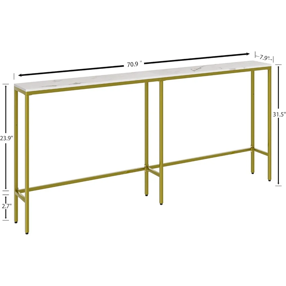 Sofa Tables, Console Table,Modern Extra Narrow Long Sofa Table Behind Couch, Skinny Entry Table, Sofa Tables