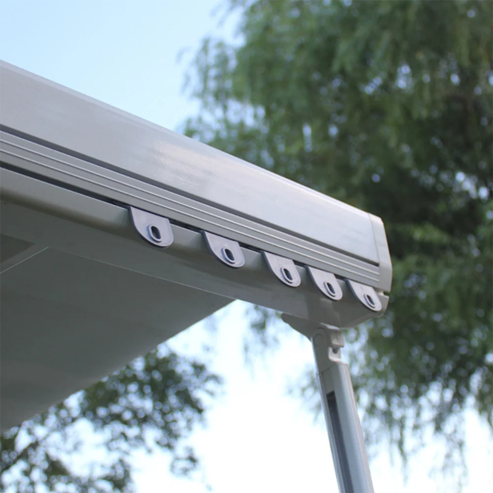 

5Pcs Rv Awning Hook Durable Plastic Camping Accessories Slide-in Roller Slot Replacement Hooks for Touring Car Sun Sail