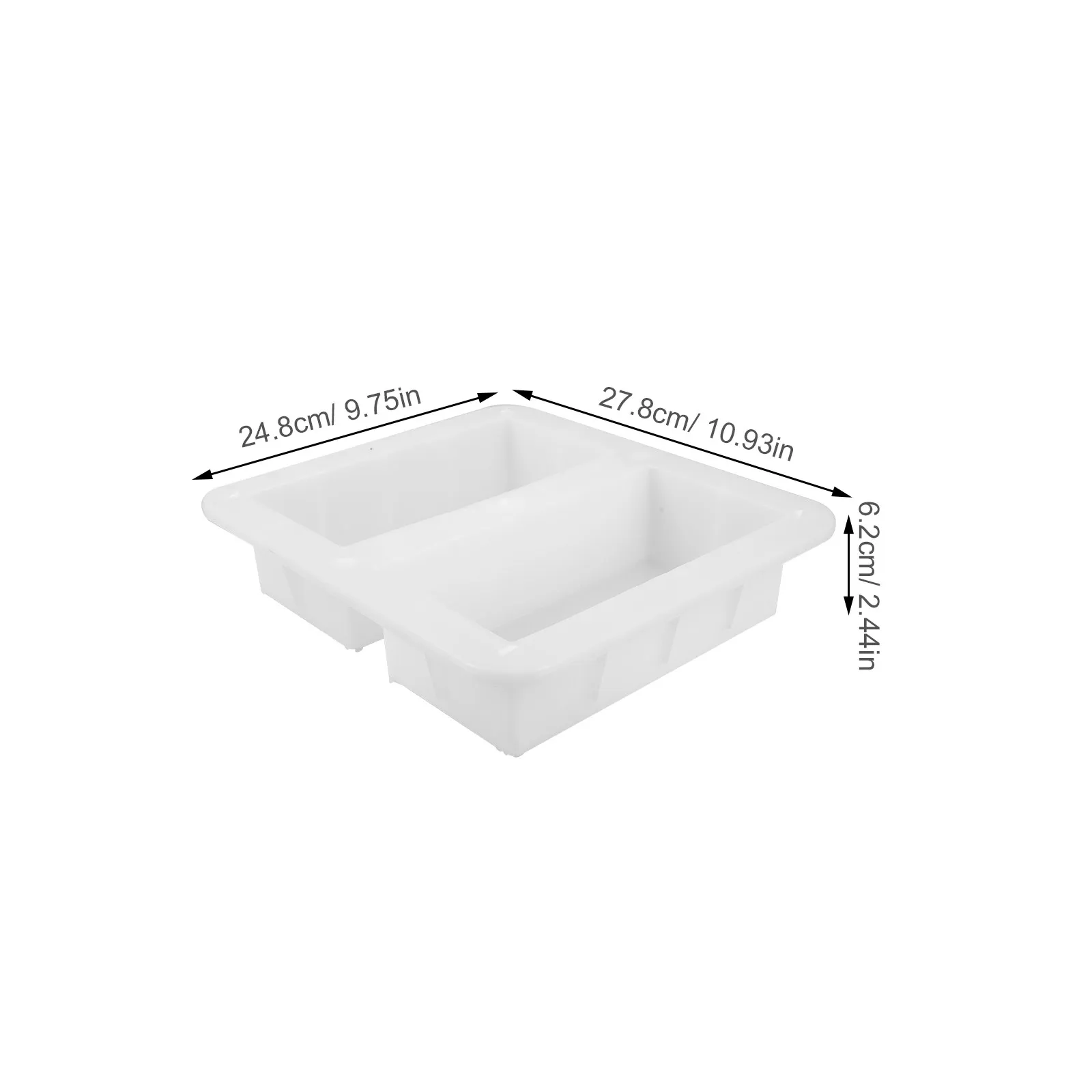 Rectangle Dutch Brick Mold High Precision Double Grid Design for Concrete Paving Bricks Outdoor Garden Pathway Balcony Cement