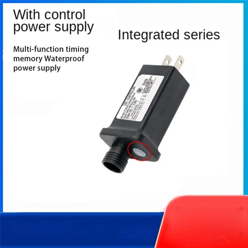 Fuente de alimentación de enchufe de transformador de 24V, adecuado para decoraciones de equipos LED de Navidad y Halloween, enchufe estadounidense