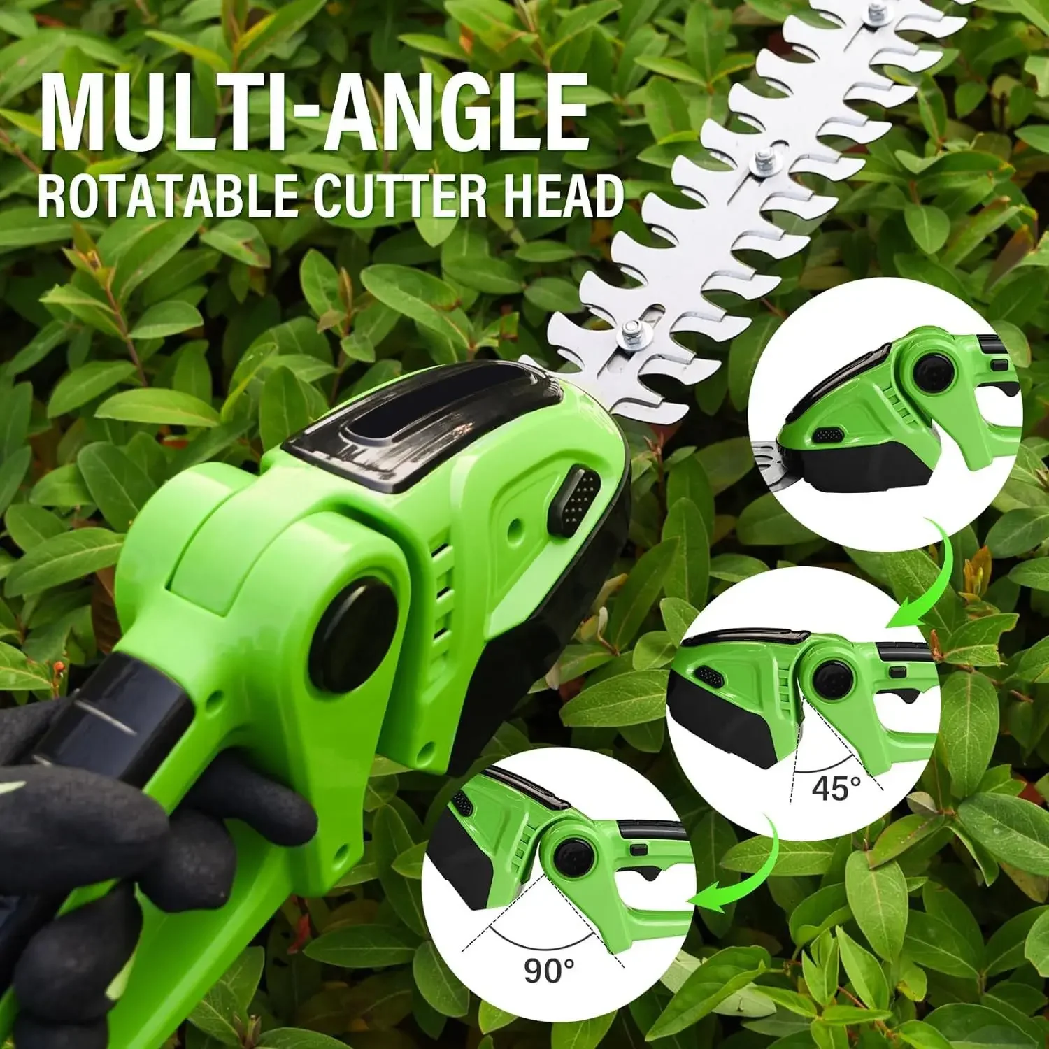 Premium Household Lithium Radio Garden Hedge Mower Small Lawn Mower Mowing Lawn High Power Electric Garden Dual Purpose