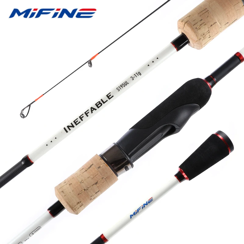 

MIFINE INEFFABLE SPIN 30T Carbon Spinning Ultra-light Fishing Rod UL Lure Weight 0-5g/1-7g/3-11g 1.8M/1.95M/2.05M Trout Fishing