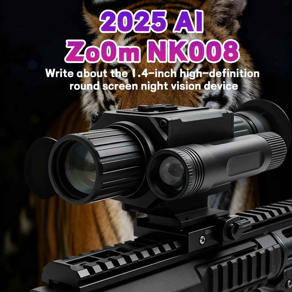 

2025 hot selling outdoor hunting night vision device AI ZOOM X5 visible in the dark 400 meter rifle sight monocular telescope