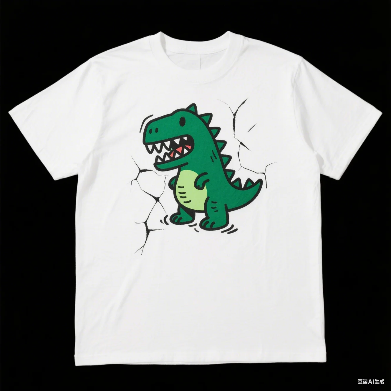 

Men's Round Neck Short-sleeved T-shirt Comfortable Soft Cotton Cartoon Animal Printing Casual Wear Can Be Worn In All Seasons
