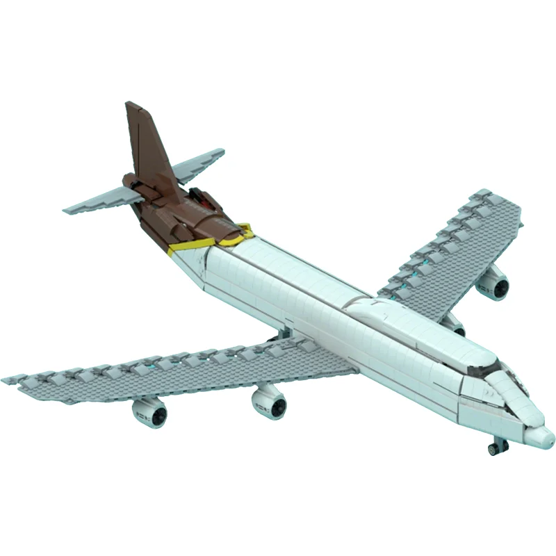 1778 Piezas MOC Icons, Bloques de Construcción de Modelo de Avión Boeing de UPS, Juguetes de Arquitectura, Idea Creativa, Educación, Regalos de Navidad, Ladrillos para Niños