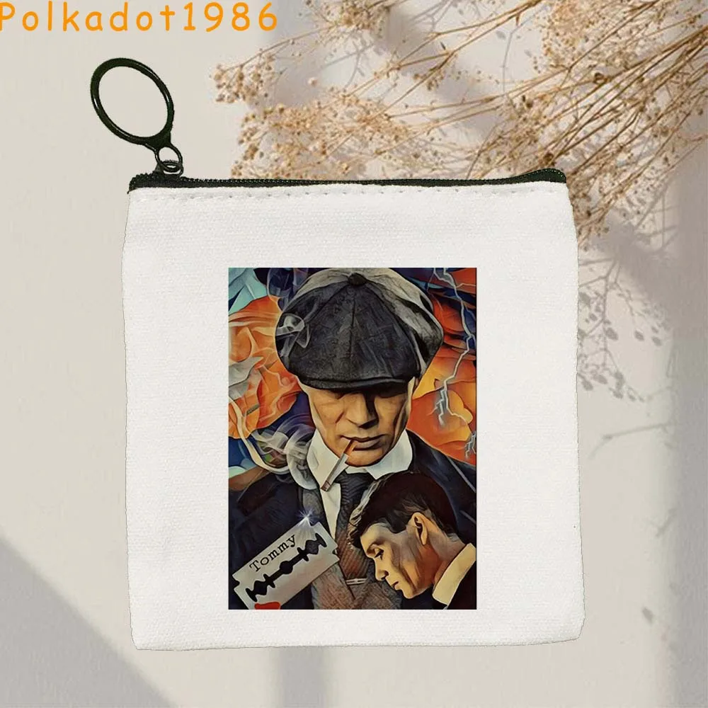 بيكي بليندرز لطيف مروحة الهدايا تومي شيلبي سيليان ميرفي بنين منخفضة بولي قماش محفظة نسائية للعملات المعدنية مفتاح حافظة صغيرة محفظة سستة الحقيبة #6