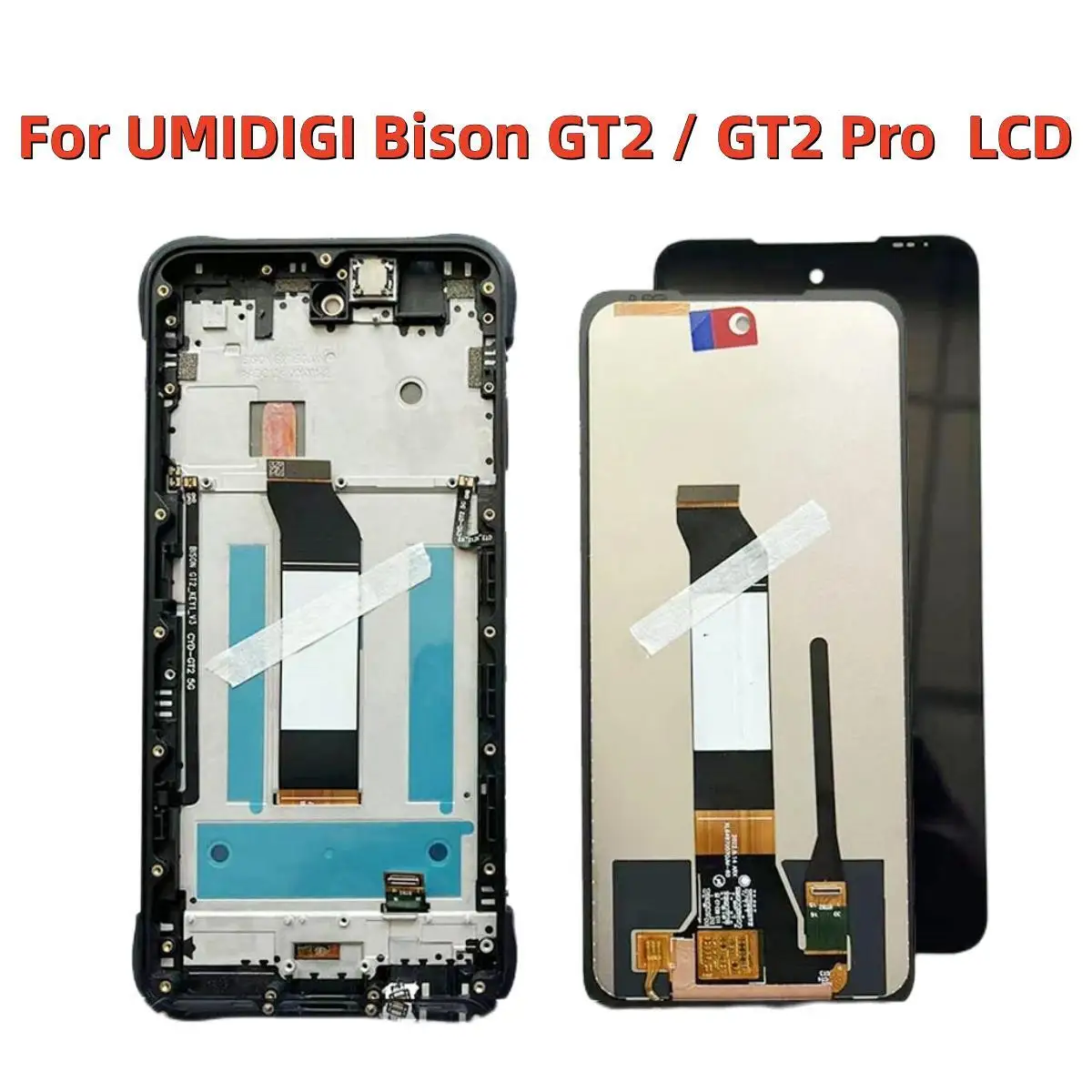 

6.5" For UMIDIGI Bison GT2 LCD Display + Touch Screen Replacement For UMIDIGI Bison GT2 / GT2 Pro 5G Display Screen + Glue